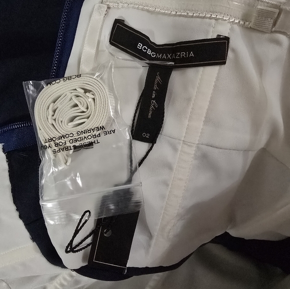 BCBGMaxazria Blue Floral Appliqué Strapless Carbon Bodycon Dress Size 2 New $278 - Picture 12 of 13